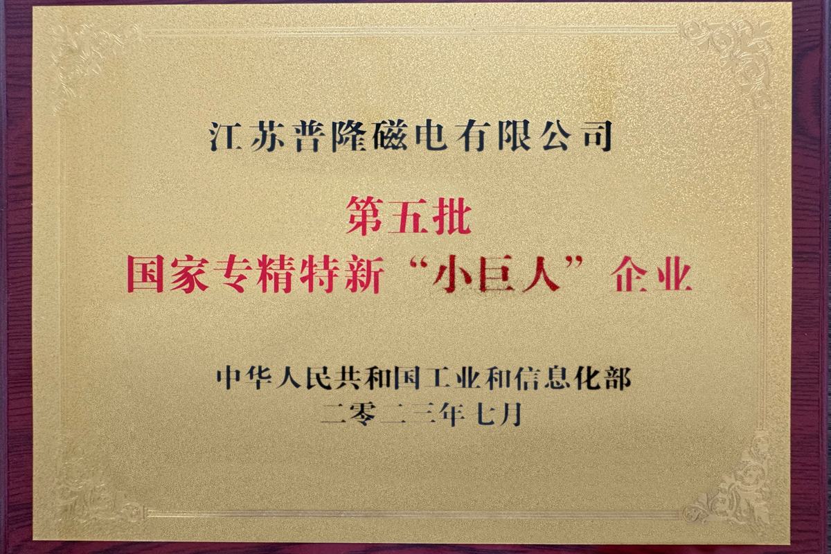國(guó)家專精特新“小巨人”企業(yè)